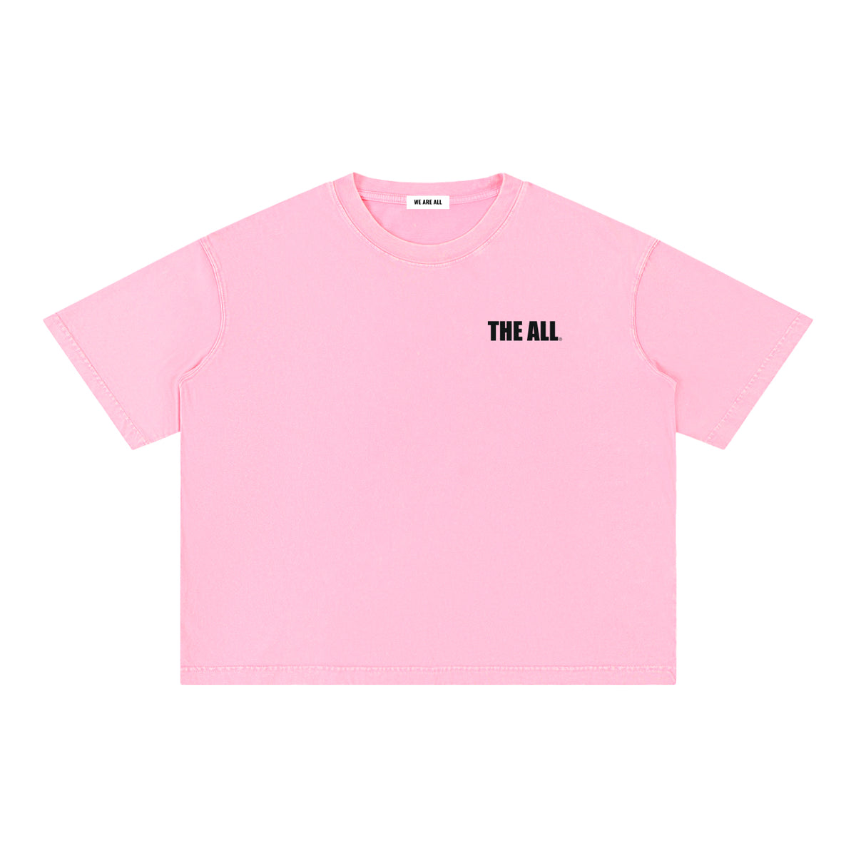 THE ALL Unisex  Mineral Wash Boxy Cotton T-Shirt