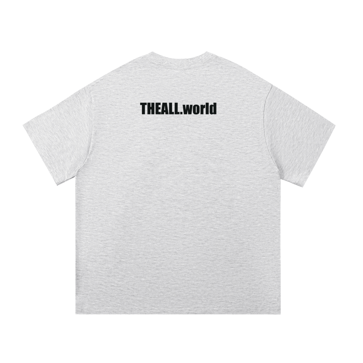 THE ALL Everyday Cotton T-Shirt - (print- THE ALL front and THEALL.world back)