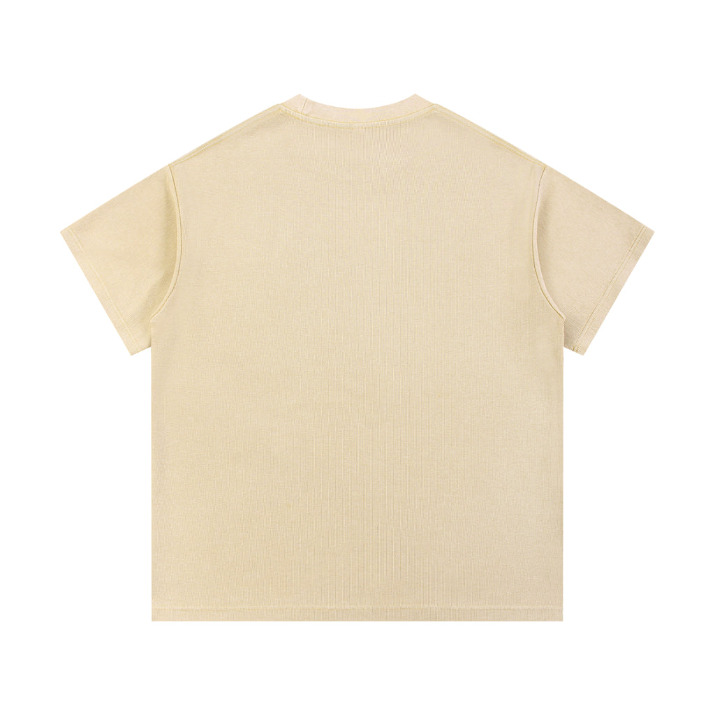 THE ALL Unisex Mineral Wash Waffle Knit T-Shirt